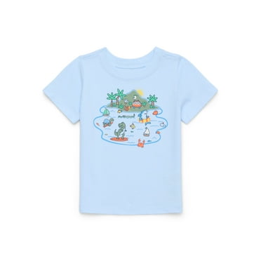 Garanimals Baby Boy Graphic T-Shirt with Short Sleeves, Sizes 0M-24M