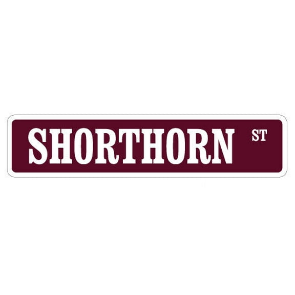 SHORTHORN Street Sign cow cattle beef farmer farm | Indoor/Outdoor |  36" Wide