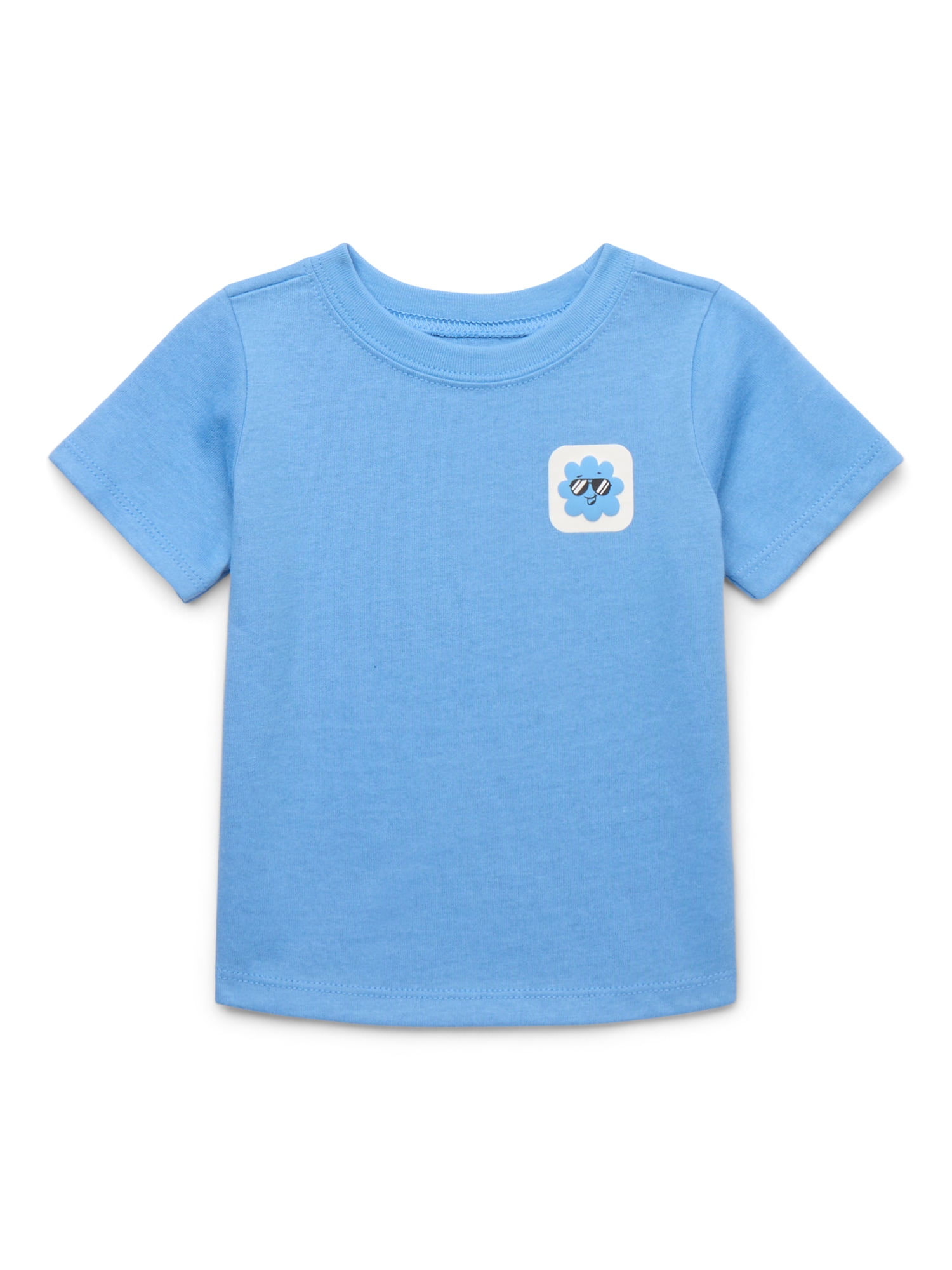 Baby Boy Cartoon Animal Graphic Crewneck Cotton T-Shirt