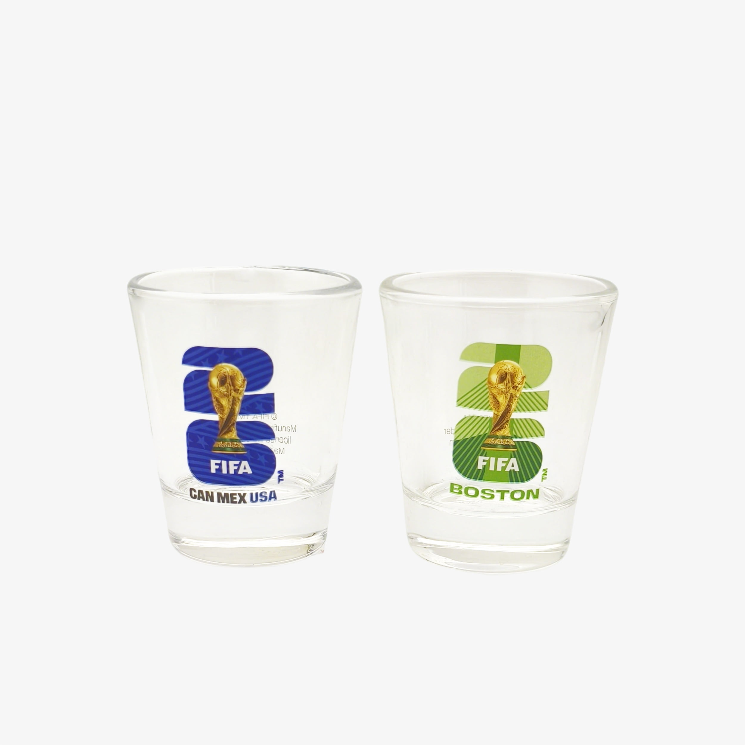 FIFA World Cup 2026 Host City & Country Soccer Shot Glass Set - USA/Boston