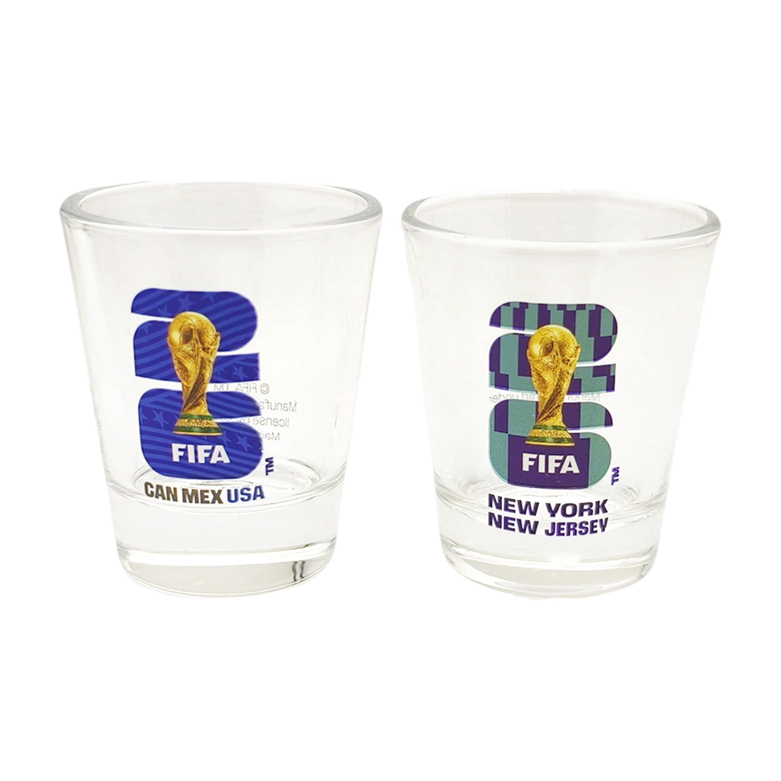 FIFA World Cup 2026 Host City & Country Soccer Shot Glass Set - USA/New York