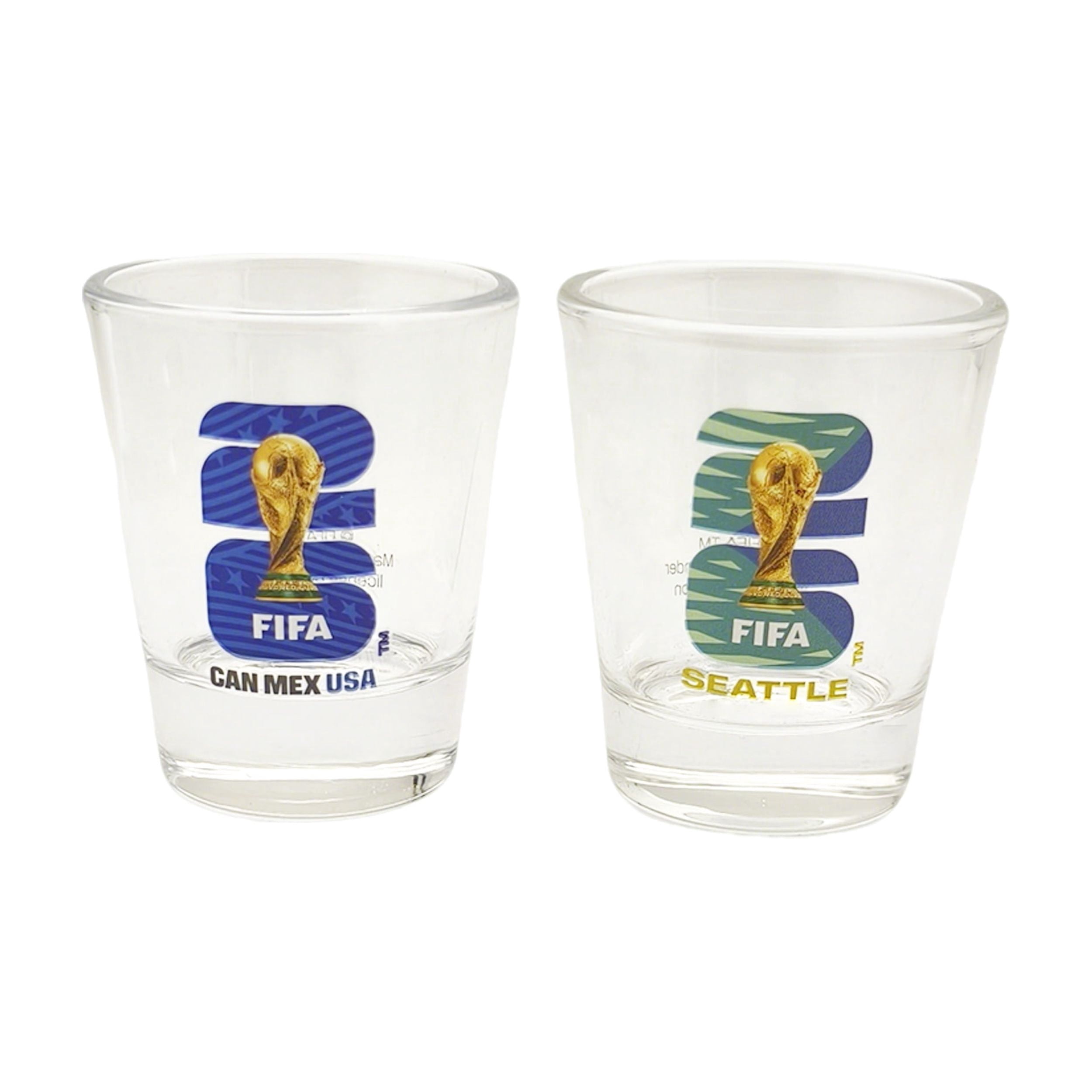 FIFA World Cup 2026 Host City & Country Soccer Shot Glass Set - USA/Seattle