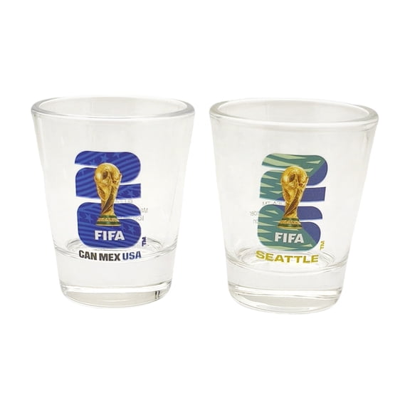 FIFA World Cup 2026 Host City & Country Soccer Shot Glass Set - USA/Seattle