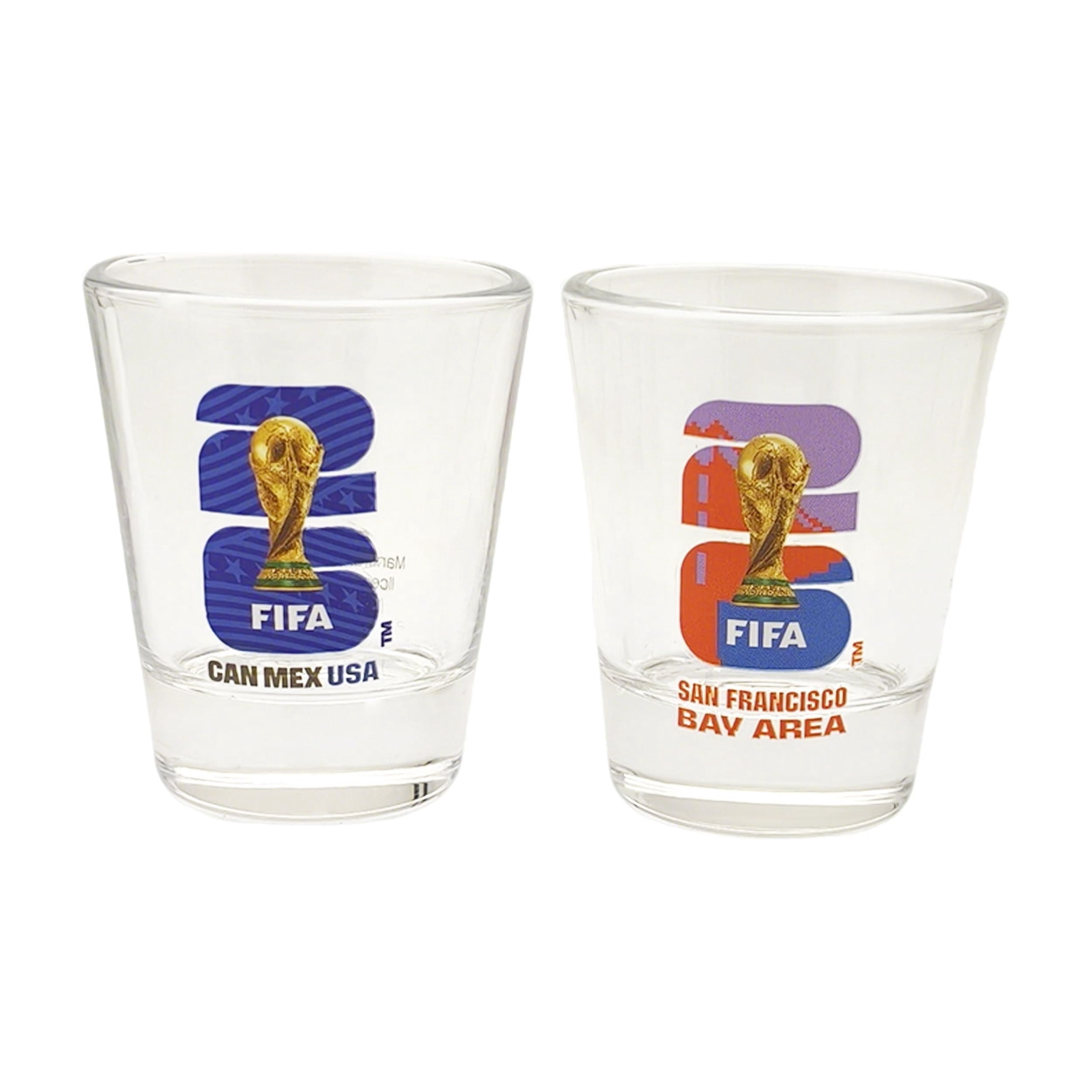 FIFA World Cup 2026 Host City & Country Soccer Shot Glass Set - USA/San Francisco