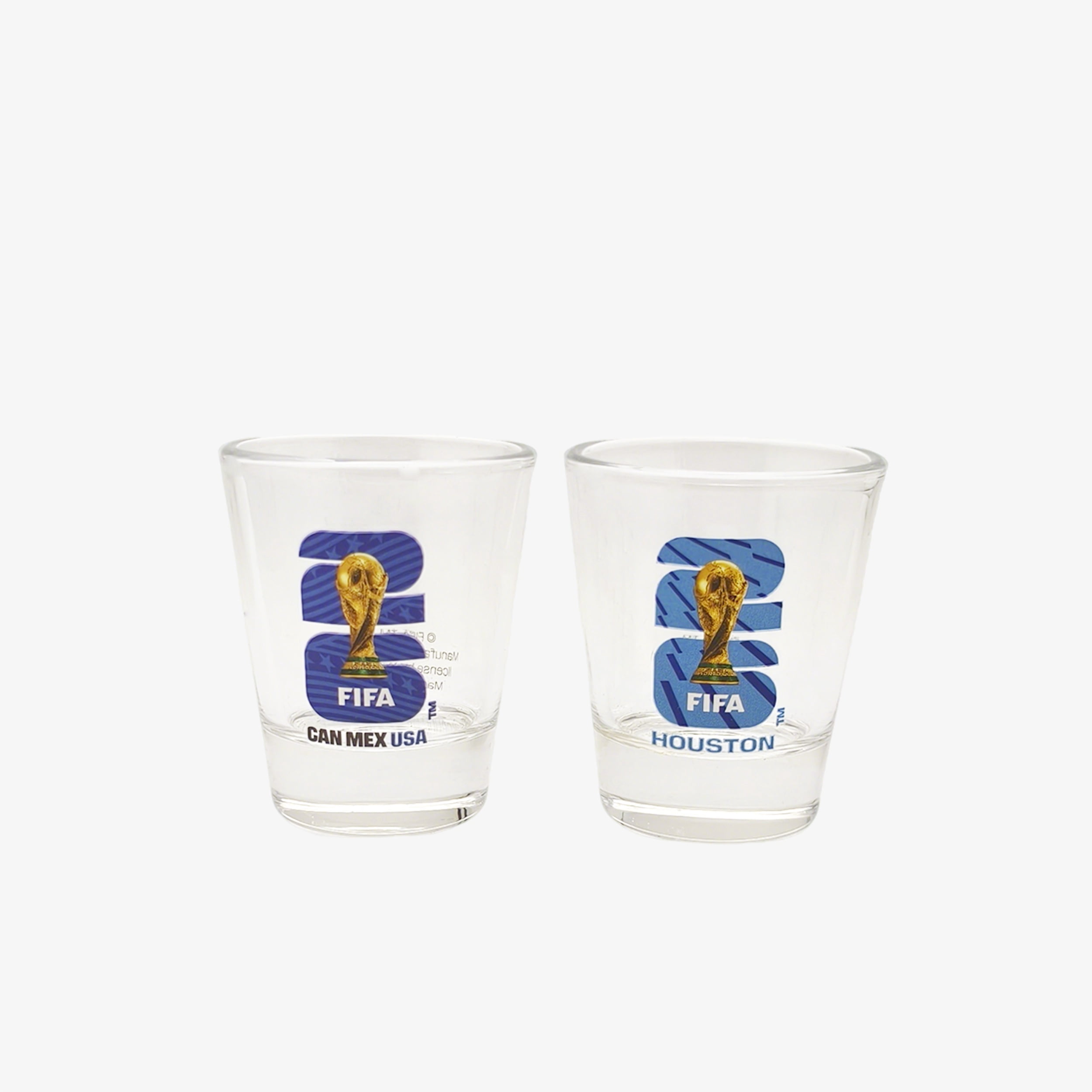 FIFA World Cup 2026 Host City & Country Soccer Shot Glass Set - USA/Houston