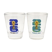 FIFA World Cup 2026 Host City & Country Soccer Shot Glass Set - USA/Dallas