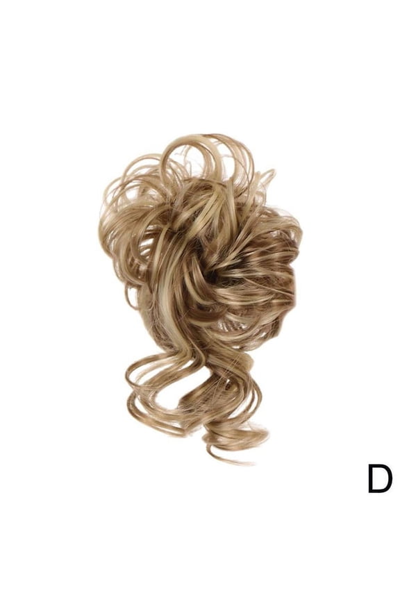 Messy Hair Buns Hair Piece Scrunchies for Women Girls Curly Hair Extensions Hairpiece Donut Wig,Chignon Ponytail Hair Extensions Hair Accessories D3E5