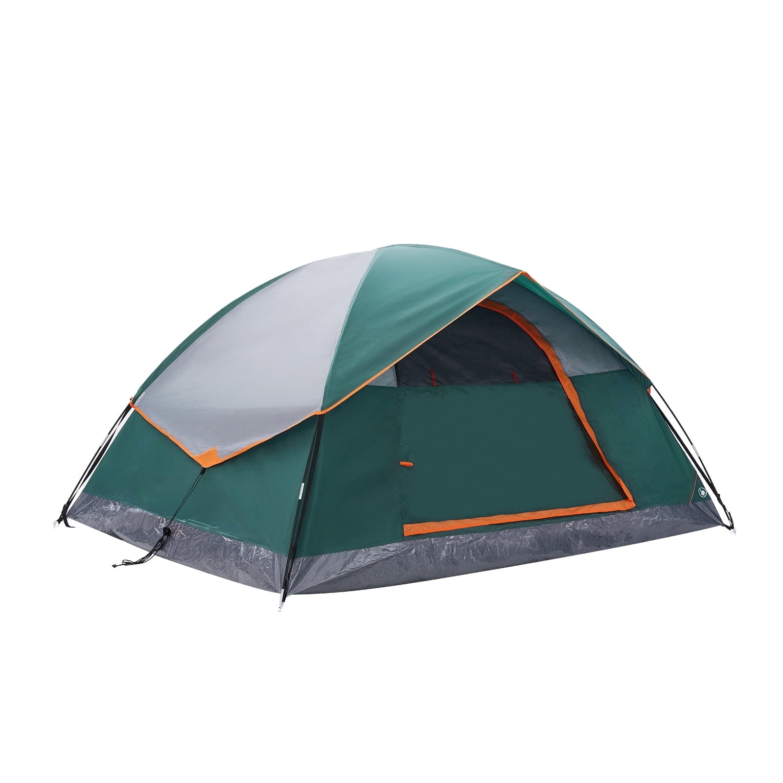 SHOUFTW 2 Person Waterproof Camping Tent with Rainfly, Easy Setup Dome Tent with Mesh Windows & Skylight Vent, Lightweight Portable Tent for Outdoor Camping, Hiking, Festivals & Backyard, Green