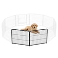 thumbnail image 1 of SHOUFTW 2 Panels Dog Playpen, 24 inch Indoor Outdoor Dog Fence, Metal Dog Pen, Heavy Duty Pet Puppy Exercise Pen for RV Camping, Garden, Yard, 1 of 7