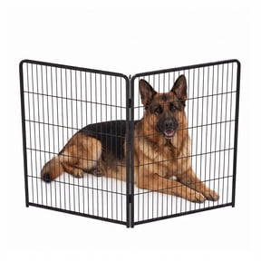 SHOUFTW 2 Panels Dog Playpen, 40 inch Indoor Outdoor Dog Fence, Metal Dog Pen, Heavy Duty Pet Puppy Exercise Pen for RV Camping, Garden, Yard