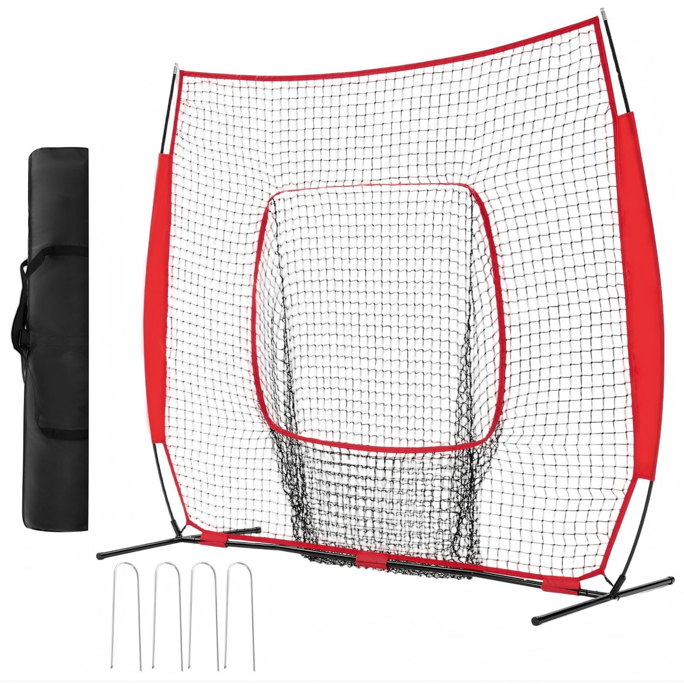 SHOUFTW 7x7 ft Baseball Hitting Net, All‑Skill Level Training Net for ...