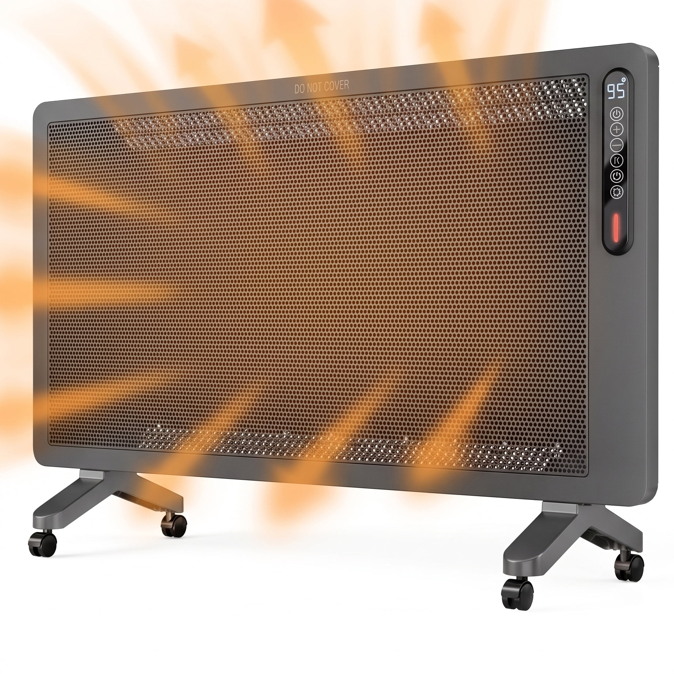 Radio Control Locker SHOUFTW 1500W Convection Space Heater, Full Mesh Panel Wall Mount ...