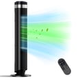 thumbnail image 1 of SHOUFTW Quiet Bladeless Tower Fan for Bedroom, 28dB Silent Cooling Fan with 12H Timer, 64° Oscillating, Smart Auto Mode for Home Office, Black, 1 of 8