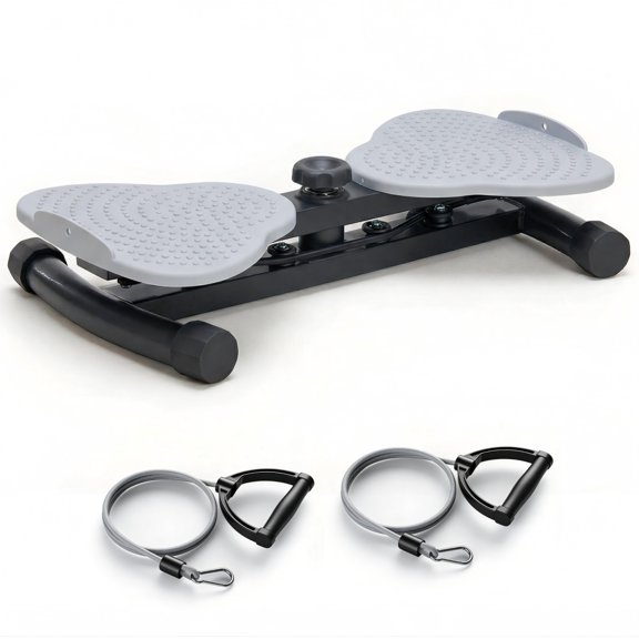 SHOUFTW Waist Twister Exercise Machine, 300 Lbs Weight Capacity, Core Trainer for Waist & Abdomen, Home Fitness Body Sculpting & Weight Loss, Non‑Slip Massage Base, Silent Operation, Gray