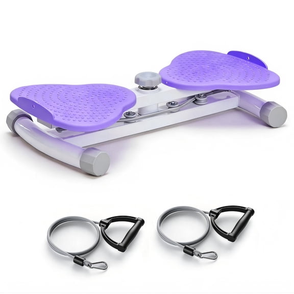 SHOUFTW Waist Twister Exercise Machine, 300 Lbs Weight Capacity, Core Trainer for Waist & Abdomen, Home Fitness Body Sculpting & Weight Loss, Non‑Slip Massage Base, Silent Operation, Purple