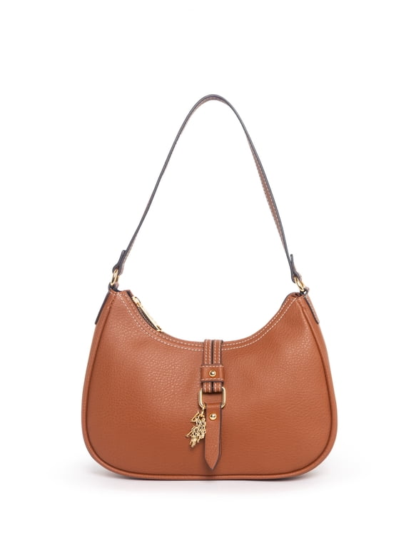 U.S. Polo Assn Women's Cognac Shoulder Bag