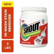 Shout Every Load Booster Laundry Stain Remover Powder, 3 lb