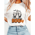 thumbnail image 1 of SHOW ME YOUR BO-B Print T-shirts Halloween Ghost Graphic Tees Short Spooky Season Sleeve Casual Tops Cotton Shirts for Daily Outfits White,M, 1 of 5
