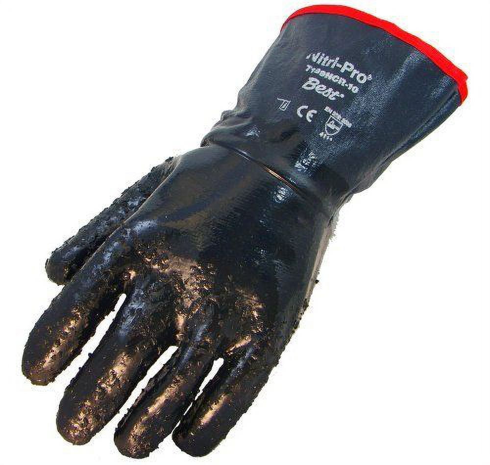 SHOWA 7199NCR FullyCoated Nitrile Glove, Cotton Jersey Liner