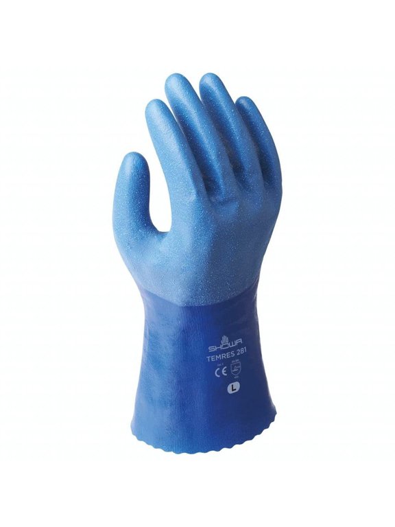 Temres 281 PU Coated Nylon Waterproof Insulated Winter Work Glove, Medium 1 Pair