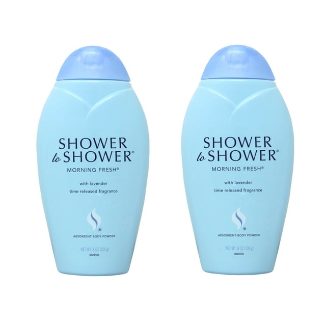 SHOWER TO SHOWER Body Powder Morning Fresh 8 oz 2 Pack