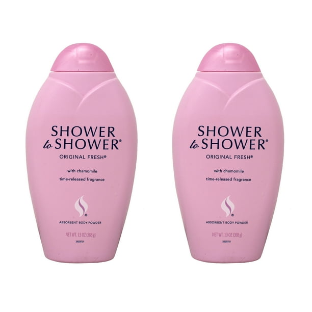 SHOWER TO SHOWER Body Powder Original Fresh 13 oz (Pack of 2)