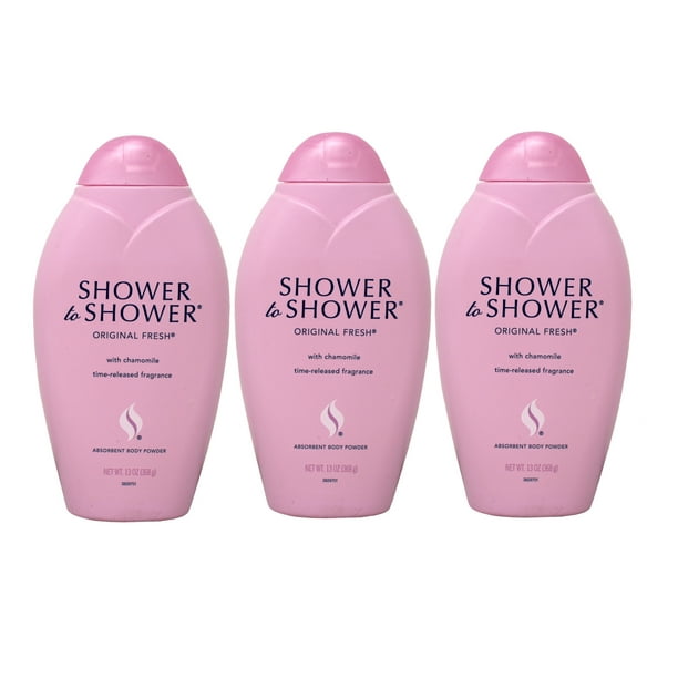 SHOWER TO SHOWER Body Powder Original Fresh 13 oz (Pack of 3)