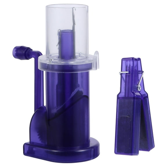 SHOWERORO 1 Set Manual Cord Knitting Tool Spool Knitting Machine Diy Hand Operated Winding Purple