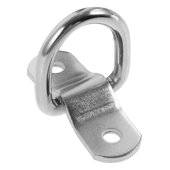 SHOWERORO 1 Set Silver Iron D Rings For Cargo Fixation Trailer Anchor Lashing Rings d rings for trailers