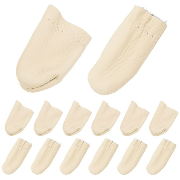 SHOWERORO 10 Pairs Breathable Finger Protectors for Handworkers Knitting Aid Wool Felting Aid