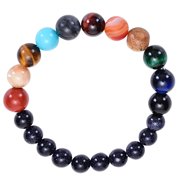 SHOWERORO Planetary Wrist Jewelry Natural Blue Sandstone Multicolor Handmade Unisex