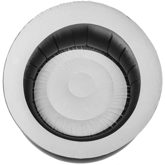 SHOWERORO 1Pack Inflatable Sofa for Travel Comfortable Seating and Easy to Clean Black PVC