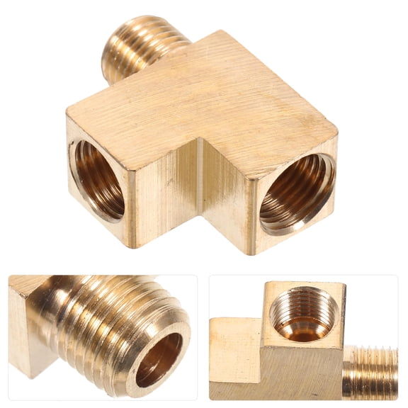 SHOWERORO 1Pcs Golden Copper Pipe Connector for Oil and Piping