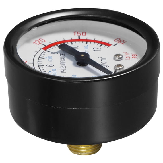 SHOWERORO 1Pcs Pressure Gauge for Air Compressor Accessories Industrial Use Black and 5.00X5.00X4.50in