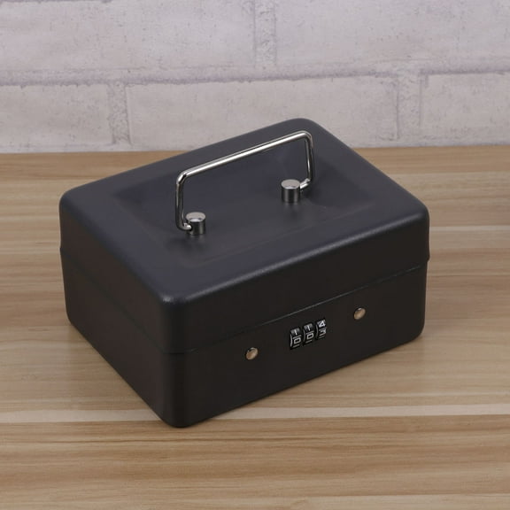 SHOWERORO 1Set Metal Cashier Box with Combination Lock for Heavy Duty Use in Hotel 1Set