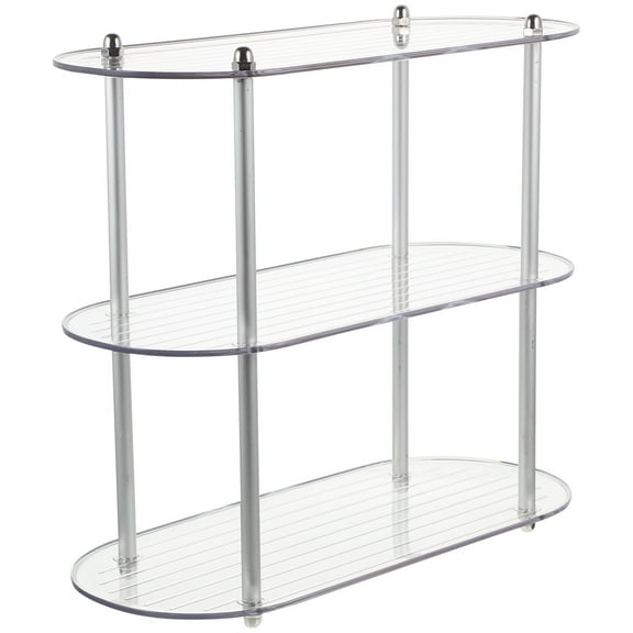 SHOWERORO 1Set Tabletop Display Shelves 15.7X15.7X6.7in for Cosmetics and Accessories in the Bathroom and Bedroom