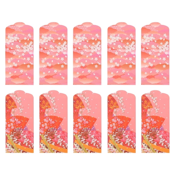 SHOWERORO 20Pcs Pink New Year Red Packets Wedding Money Envelopes Festival Decorative Storage Packets
