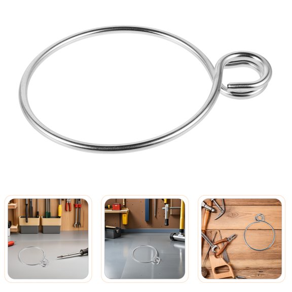 SHOWERORO 2Pcs Marine Anchor Assist Rings Stainless Steel Durable Retrieval Device for Boat Use