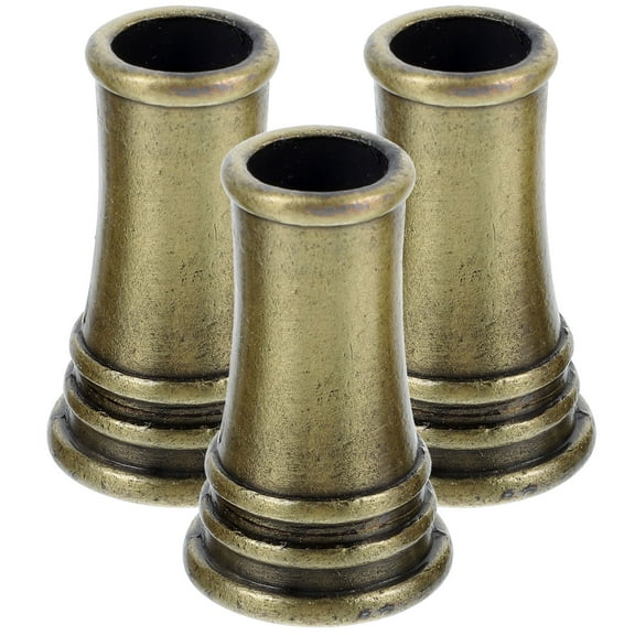 SHOWERORO 3Pcs Copper Pen Organizer for Home Office Desk Work Golden Round