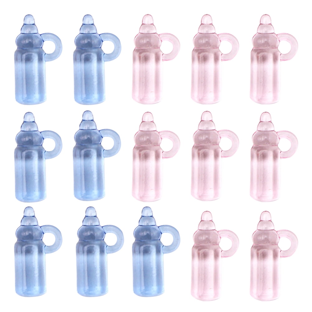SHOWERORO 48Pcs Baby Bottle Craft Decor Acrylic 2 7X1 1In Baby Shower Games, image size:1002x1002