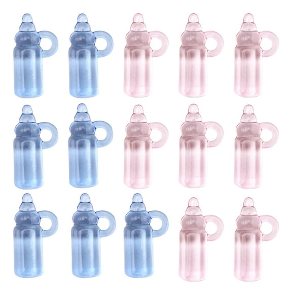 SHOWERORO 48Pcs Baby Bottle Craft Decor Acrylic 2 7X1 1In Baby Shower Games