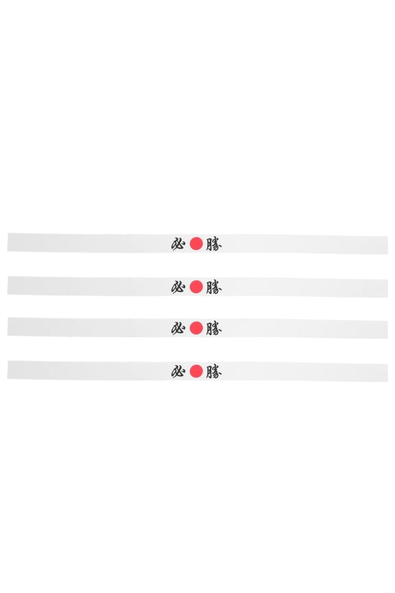 4Pcs Adjustable Hachimaki Headband for Karate Training and Sushi Chef Performance