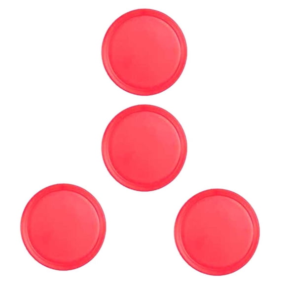 SHOWERORO 4PCS Ice Hockey Pushers Red Plastic Accessories For Game Room Owners
