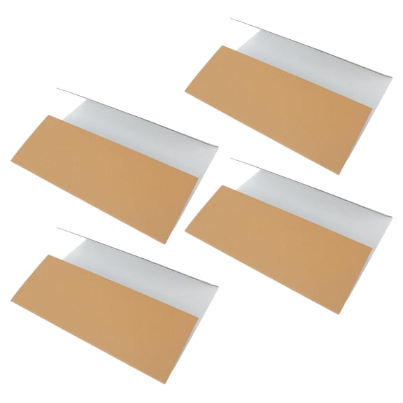 SHOWERORO 4Pcs White Corrugated Project Boards for Presentation with Smooth Neat Surface and Stable Support