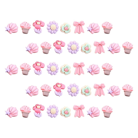 SHOWERORO 50Pcs Resin Craft Diy Decorations Diy Prop Decor Phone Case Diy Ornament Accessories for Phone Cases