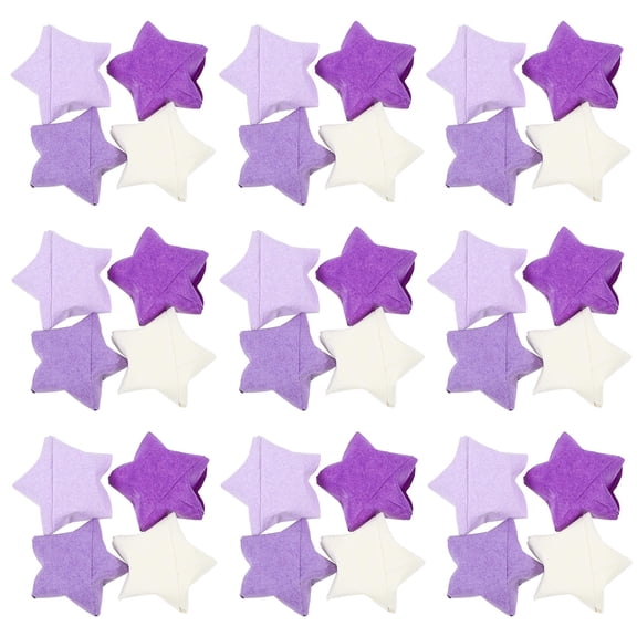 SHOWERORO 520Pcs Star Paper ps Purple Gradient for Paper Crafting and Decoration