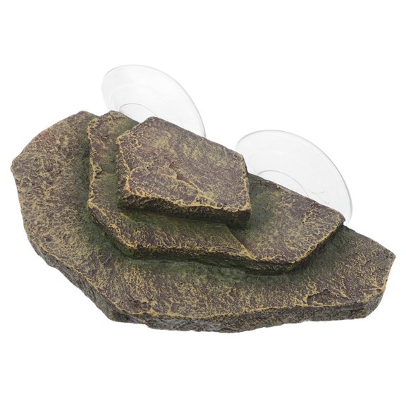 SHOWERORO Aquatic Turtle Shelter Basking Platform and Hideout for Tank with Easy Maintenance Feature