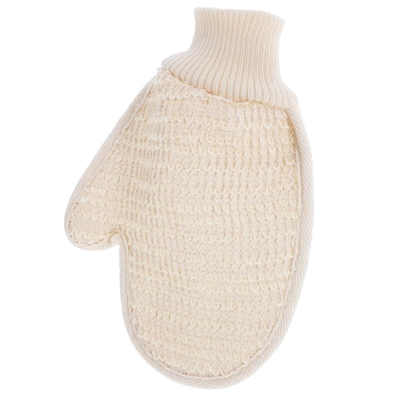 SHOWERORO Bath Mitts Beige Cotton Polyester Sponge Gentle Exfoliation Durable
