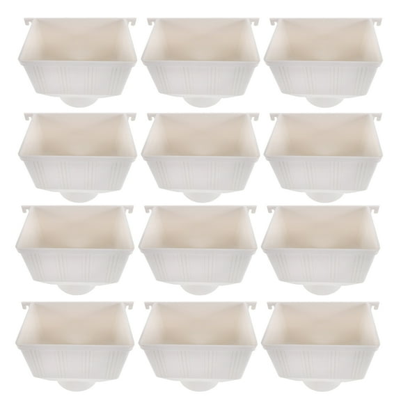 SHOWERORO Drainage Accessories Downspout Gutter Connector White Plastic for House and Building 1Pack 11.0X9.1X5.9in