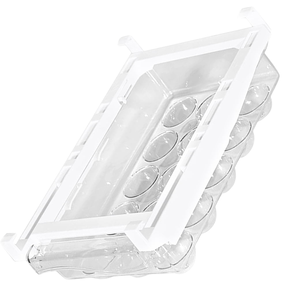 SHOWERORO Transparent Drawer Holder for Fridge, 1 Set, ABS & PET PP Material, 30x19.8x9.5cm, Kitchen Storage Organizer